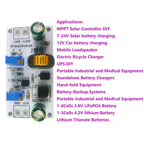 Li-ion Li-po LiFePO4 Lithium Titanate Multifunctional Battery Charger 1.2-25V Output 80W 1-6Cells MP