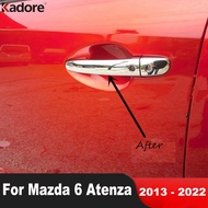 Door Handle Cover Trim For Mazda 6 Atenza Sedan 2013 2014 2015 2016 2017 2018 2019 2020 2021 2022 Chrome Car Molding Accessories