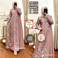 Bajy Raya jubah Dress Hari Raya Long Dress Hijabs Fashion Gamis