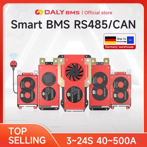 Daly Smart BMS LiFePo4 4S 12V BMS 8S 24S 72V 48V 16S 40A 60A 100A 150A 200A 250A 300A 3.7V Li-Ion BM