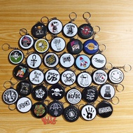 GANTUNGAN Keychain Size 4.5 2 Sides Front Back Logo Band Music Character Trendy