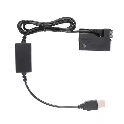 LP-E8 Dummy Battery Plate DC Couple with 5V 2A USB Cable For Canon 550D 600D 650D 700D Kiss x7i x6 x