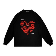 Oversize long sleeve t-shirt moodday project kiss