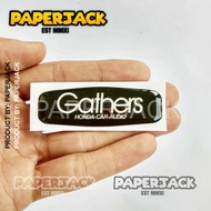 Sticker GATHERS HONDA CAR AUDIO EMBLEM FLEXIBLE RESIN STICKER CAR AUDIO ACCESSORIES UNIT STICKER