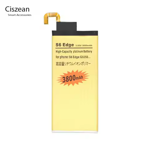 Ciszean 1x 3800mAh EB-BG925ABE Replacement Gold Battery For Samsung Galaxy S6 Edge G9250 G925F G925S