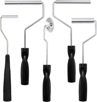 YOUEON 5 Pcs Fiberglass Roller Tools Kit Fiberglass Laminating Rollers with Aluminum Head Resin Lami