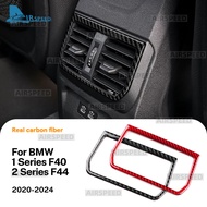 AIRSPEED Carbon Fiber For BMW 1-Series F40 F70 2-Series F44 Rear Air Outlet Decor Frame Sticker Car 