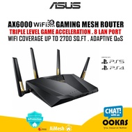Asus RT-AX88U AX6000 Wireless Wifi 6 Gaming Router Support AiMesh AX For Unifi/Time/Maxis Fiber