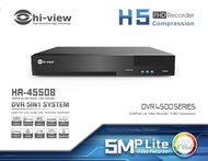 เครื่องบันทึกกล้องวงจรปิดHIVIEW รุ่น HA-45508 5MP H.265 DVR 5 in 1 AHD/TVI/CVI/CVBS/IPC