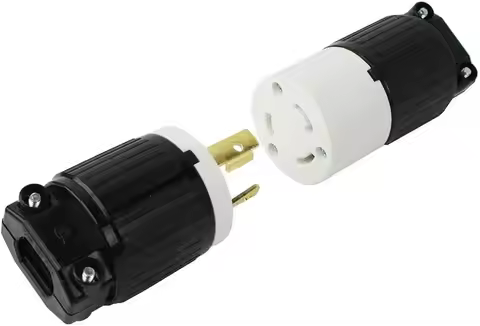 30 Amp 250 Volt Male Female Twist Lock 3 Wire Plug Nema L6-30P/30R