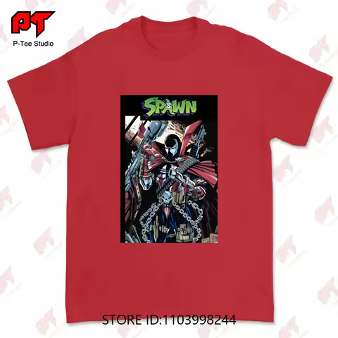 Spawn Movie Remake Rare Design T Shirt Red Tee Graphic