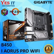 GIGABYTE B450 AORUS I PRO WIFI RGB FUSION MOTHERBOARD / Mini-ITX / AMD Ryzen Soc