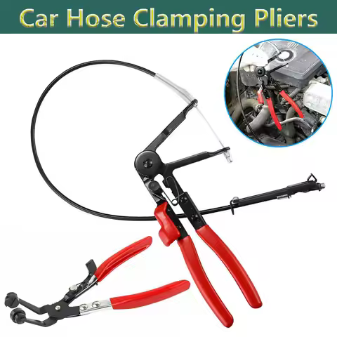 Car Hose Clamping Pliers Bendable Hose Clamps Cable Type Flex Cable Straight Hose Bundle Removal Lon