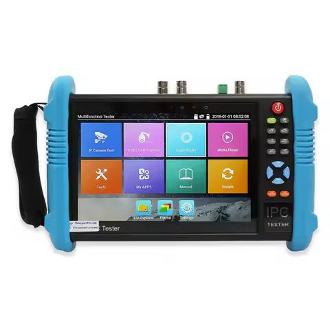 Wanglu 7 Inch IP HD CCTV Tester Monitor Analog AHD TVI CVI SDI Camera Tester 8K 8MP WIFI POE 48V Out