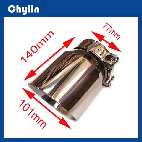 1 Piece 77mm-101mm 304 Stainless Steel Exhaust Tip For Mazda CX-5 CX-4 CX-3 Mazda Exhaust Pipe Modif
