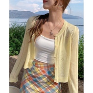 Cardigan Thin Knitted Rayon Fabric For Women New Sun Protection Long Sleeves HM501 Shirt