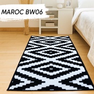 MAROC Carpet LocalMONOKROM 80x200 cm, Floor Carpet, Fur Carpet - BW06