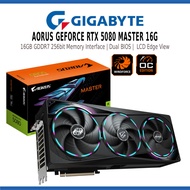 GIGABYTE AORUS GEFORCE RTX 5080 MASTER 16G GDDR7 256BIT GRAPHICS CARD VGA RGB HALO / DUAL BIOS - GV-