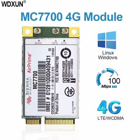 Unlocked 4G WWAN GPS module Sierra MC7700 Mini PCI Express GOBI4000 HSPA+ 4G LTE 100Mbps Wireless WL