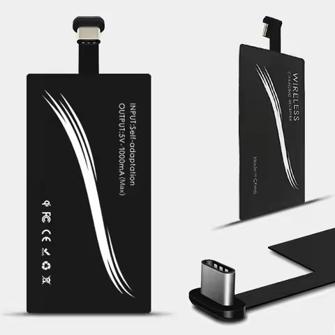 2023 Wireless Charging Receiver For Type C For Iphone 11 12 13 Universal Wireless Chargers For Samsu