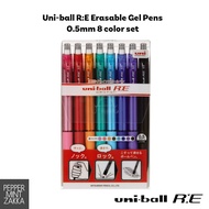 Uni-ball R:E Erasable Gel Pens 0.5mm 8 color set
