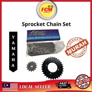 428 183 Sprocket Chain Set Energi Yamaha Y125Z RXZ LC135 V1 V2 V3 V4 V5 V6 SRL105 SRL110 Y100 Y110SS