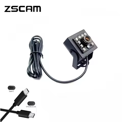 Night Vision USB 2.0 OTG Micro USB Type-C Drive-Free 720P 1080P 940nm LED IR CCTV Security UVC Andro