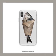 1307 People Praise Funny Salted Fish 8plus Phone Case 11proXR Transparent 6s Silicone 6p Shock-resis