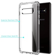 BKKONLINE เคสหรูสำหรับกรณี Samsung Galaxy S10 Samsung Galaxy S10 Plus Samsung Galaxy S10e กรณีซิลิโคนที่มีความยืดหยุ่นใส แผ่นกันกระแทกกันชน Crystal Clear Air TPU กรณี TPU ป้องกัน