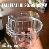 100pcs TALL FLAT LID 90/95/98mm