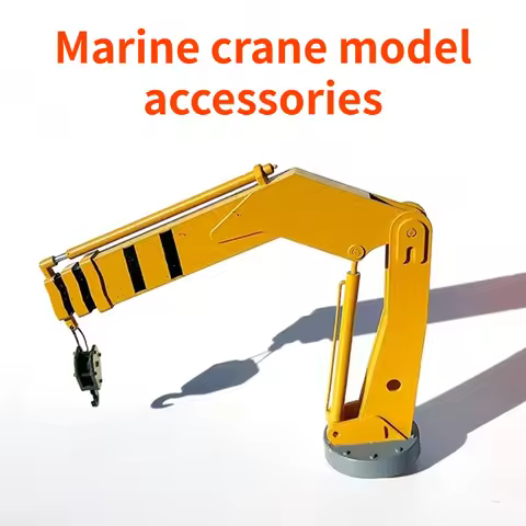 Ship Models Crane Models Accessories Remote Control Simulation Model DIY Assembly Marine Crane Acces