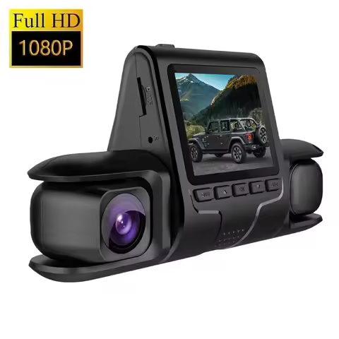 3 Camera Lens Car DVR 3-Channel Dual Lens Dash Cam HD 1080P Dash Camera Video Recorder 24H Parking M
