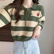Ready Stock Sweater Women Knitted New fall Korean Women's Sweater Retro Loose Long Sve p Sweater