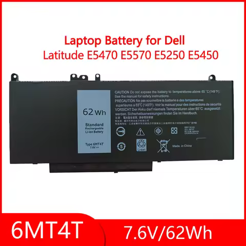 Ｎew 6MT4T Replacement Battery For Dell Latitude 14 5470 15 5570 Precision 7V69Y TXF9M 79VRK HK6DV 15