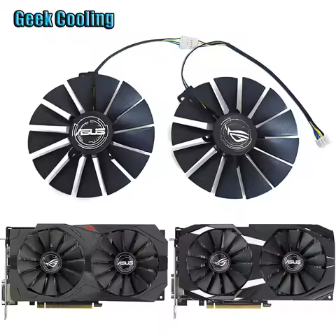 T129215SM PLD10010S12H FDC10M12S9-C 2FAN 95MM Video card cooling fan，For ASUS RX 580、570、RX 470、ASUS