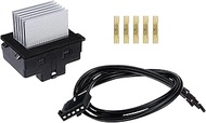 HVAC Fan Blower Motor Resistor with Connector Wire Harness Compatible with Ford Fusion 2006-2012 Lin