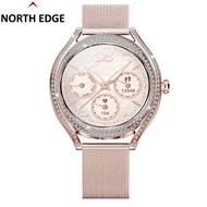 North Edge V66 AMOLED Screen Women's Fashion Smart Watch Elegant and Noble Style Rose Gold Color Sma