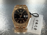 Rolex Datejust RG 1601 完美力架面．玫瑰金 靚殼·玫瑰金珠帶
