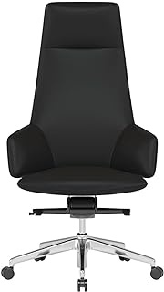 Office Chairs Boss Chair Cowhide Ergonomic Office Chairs, 120° Reclining High Back Executive Seat, Adjustable Lifting Swivel Computer Chair (Color : Black) lofty ambition