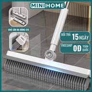 [NEW] GOMOP C15 2in1 bathroom floor wiper scrubber, 26cm silicone wiper, easy to clean