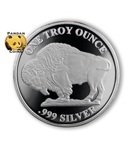 US Buffalo 999 Silver Round, 1/2 Oz 1oz