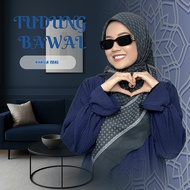 Nabila Teal Tudung Koleksi Cotton Voile Clean, Elegant, Timeless Senang Dibentuk
