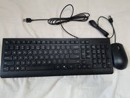 Lenovo 有線鍵盤滑鼠套裝