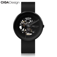 Xiaomi CIGA Design Men Automatic Mechanical Watch นาฬิกาสายรัดข้อมือสแตนเลสสตีล หน้าปัดกลม / Mac Modern