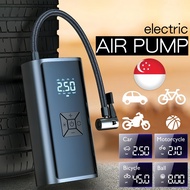 【SG Stock】Portable Wireless Electric Air Pump For Car/Motorcycle/Bicycle/Balloon , Electric Air Compressor Tyre Pump