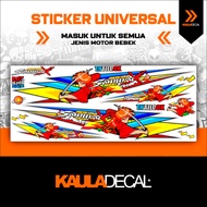 MOTORCYCLE STRIPING STICKERS ALL BEBEK MOTIF 115 UNIVERSAL DUCK/S STICKER/S YAMAHA/S HONDA/S /S SUZU