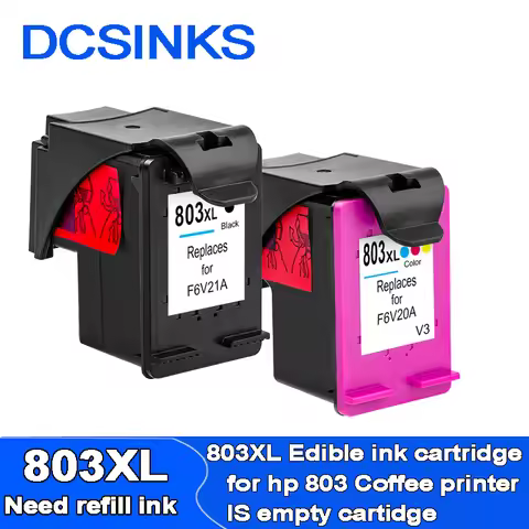 Empty Cartridge for HP 803 803XL coffee printer for HP 803 refillable ink cartridge for hp 803 coffe