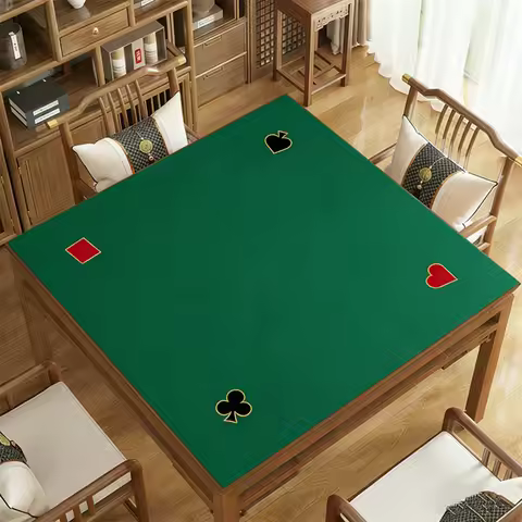 Large-sized Texas Hold'em Poker Mat for Casino Games Non-slipTable Cloth Majong Board Game Table Mat