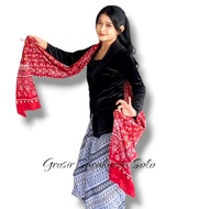 Sampur Batik Cinde / Dance Shawl with Cinde motif / Sampor Dance Batik