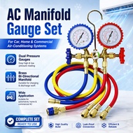 Car Aircon Manifold Gauge R410a R32 R22 R134A R600 Air Cond Meter Gauge Meter Fluoride Gauge AC Mani